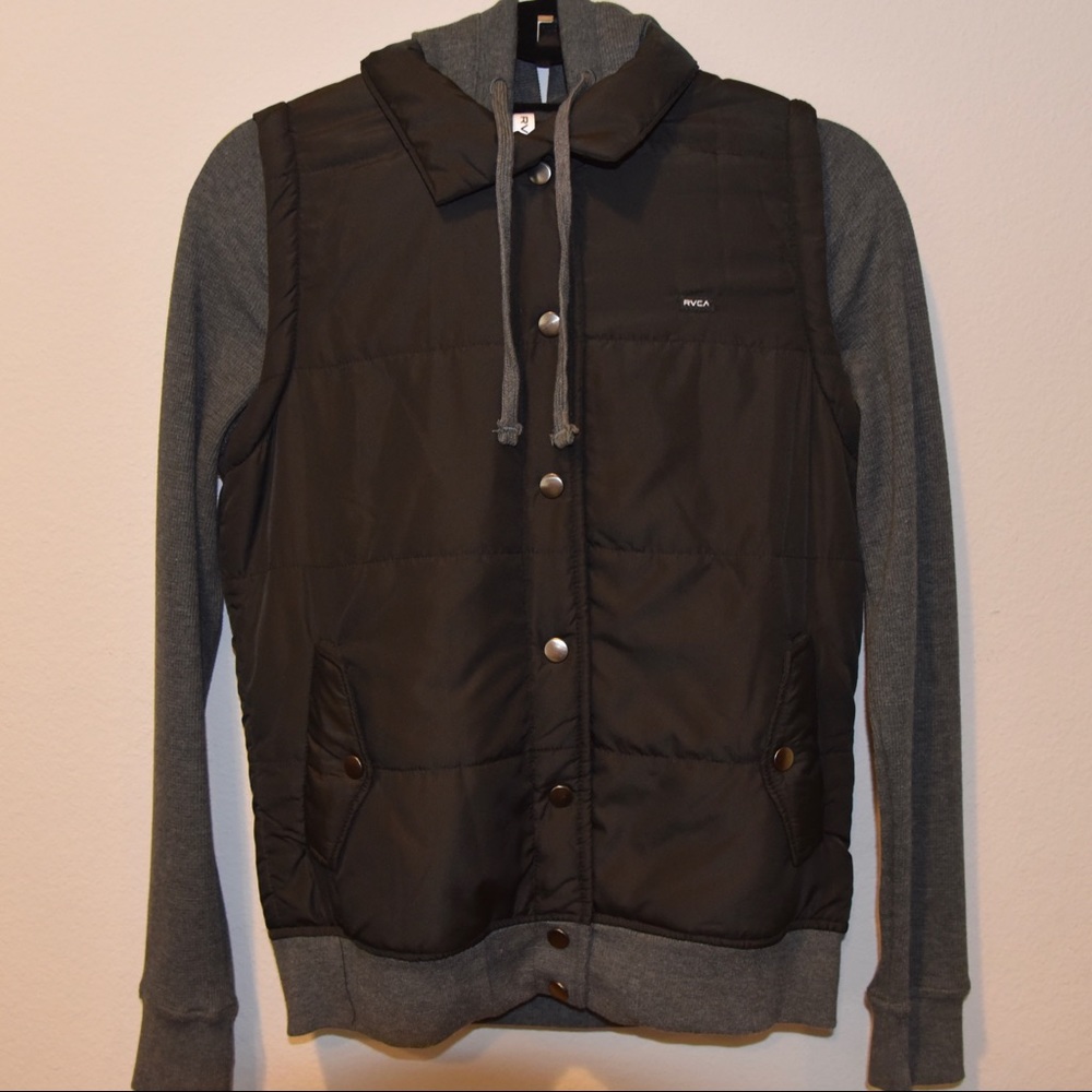 RVCA Snap Front Hoodie